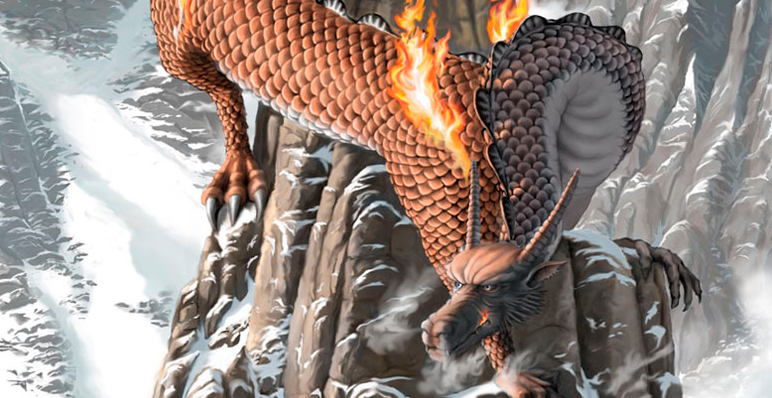 Oriental winter dragon